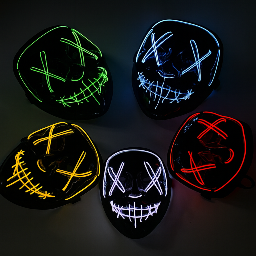Coven Collections LED Purge Mask – Light Up Halloween Party & Cosplay Accessory