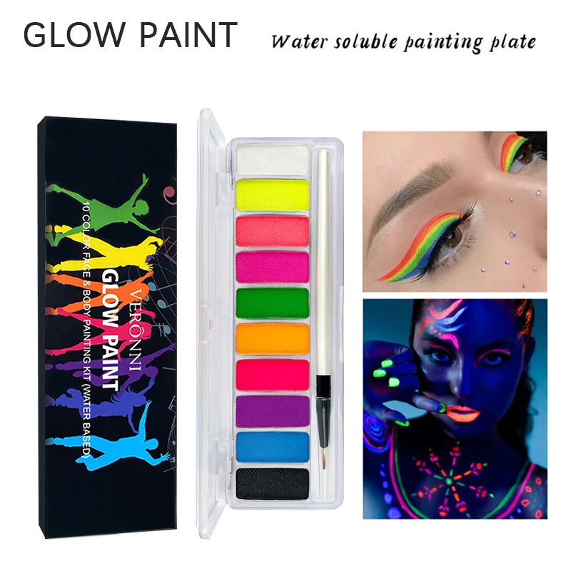 Coven Collections Glow-in-the-Dark UV Face & Body Paint Palette