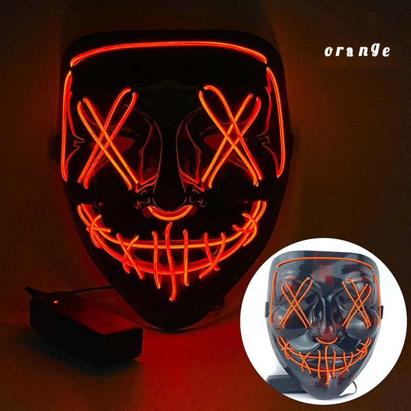 Coven Collections LED Purge Mask – Light Up Halloween Party & Cosplay Accessory