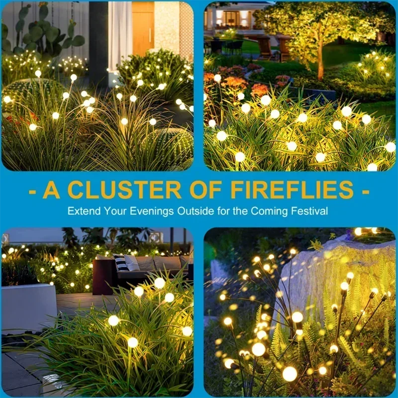 Coven Collections – Solar Firefly Garden Lights (LED Outdoor Lawn Decoration)