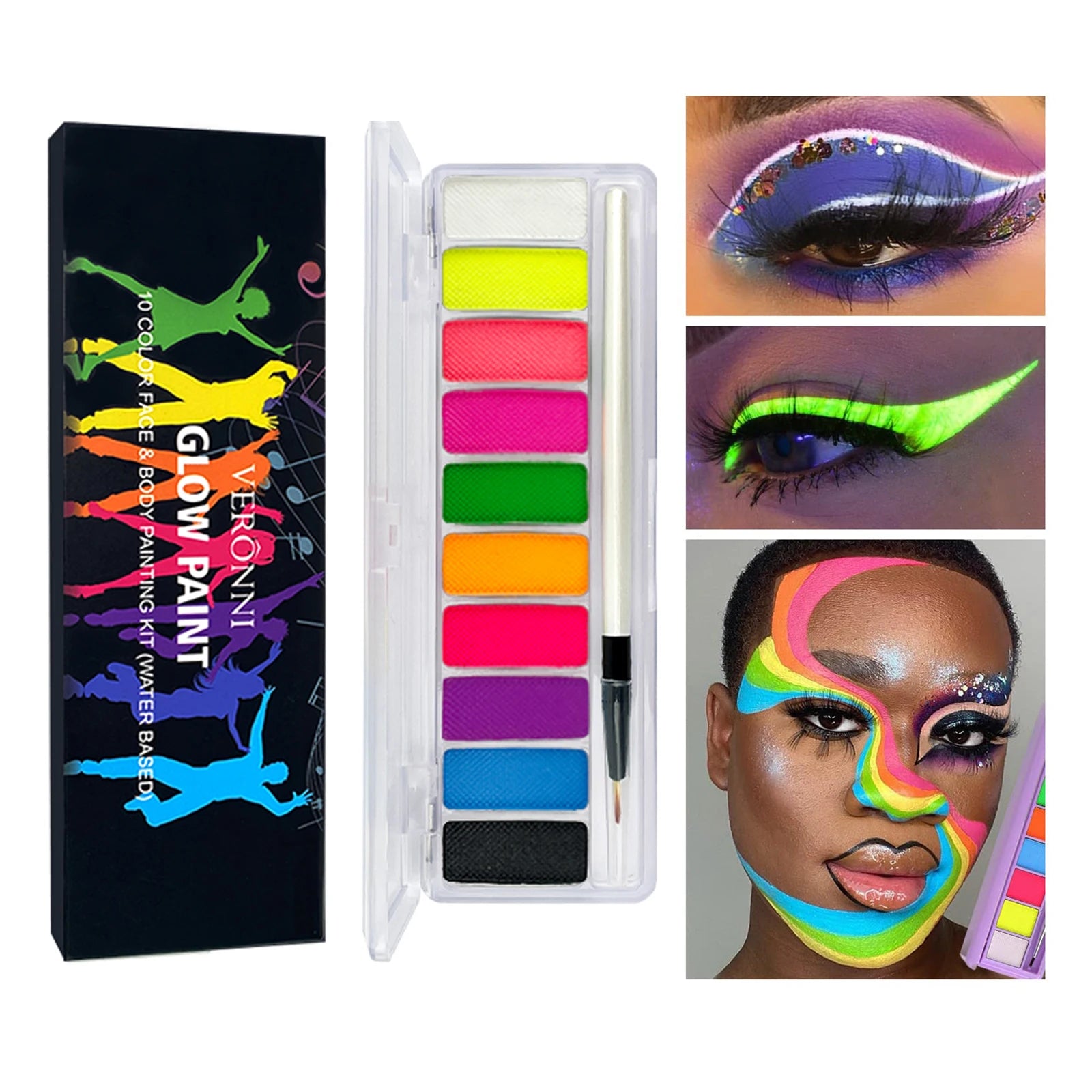 Coven Collections Glow-in-the-Dark UV Face & Body Paint Palette