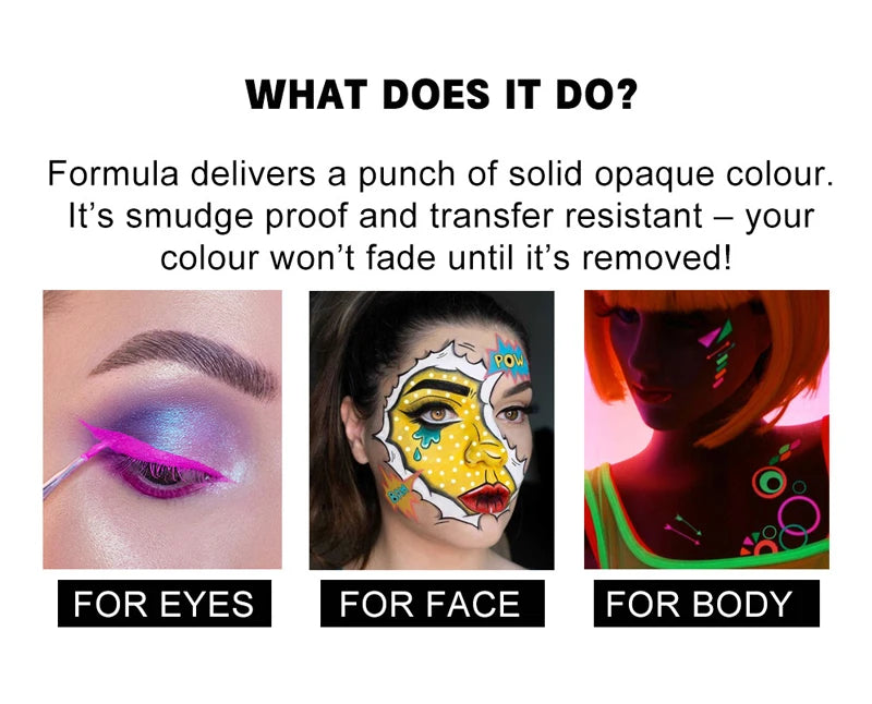 Coven Collections Glow-in-the-Dark UV Face & Body Paint Palette