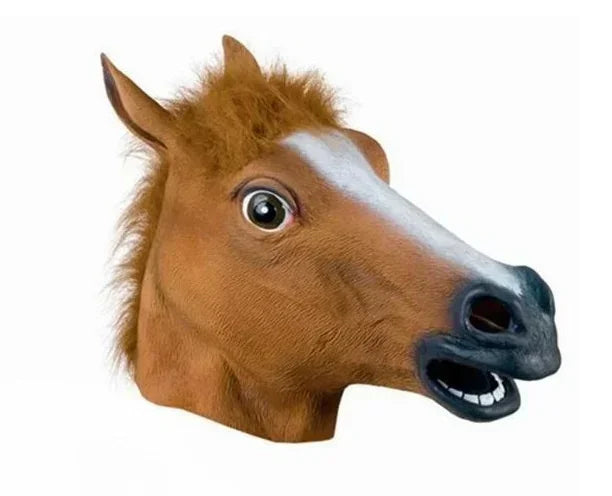 Coven Collections Horse Head Mask – Realistic Animal Costume Head for Parties & Halloween