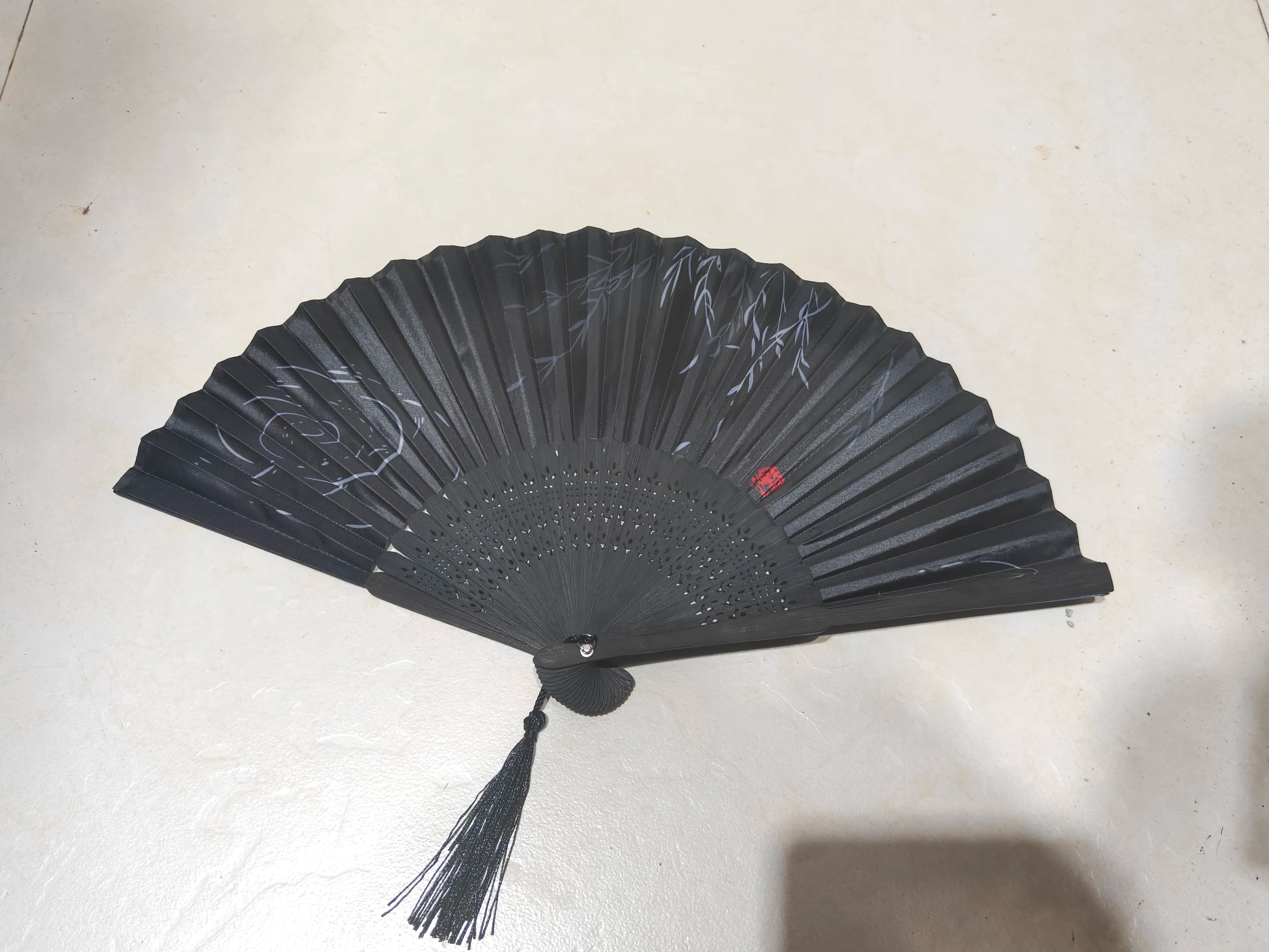 Coven Collections – Midnight Willow Folding Fan