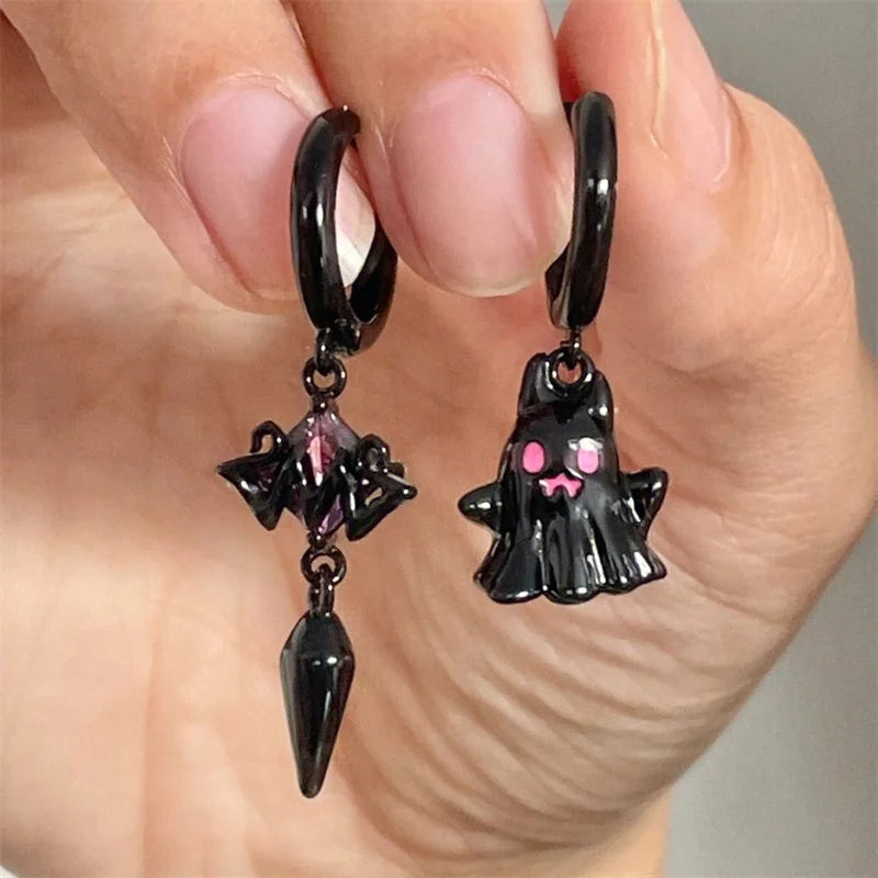 Coven Collections Skeleton Drop Earrings – Gothic Halloween Dangle Jewelry