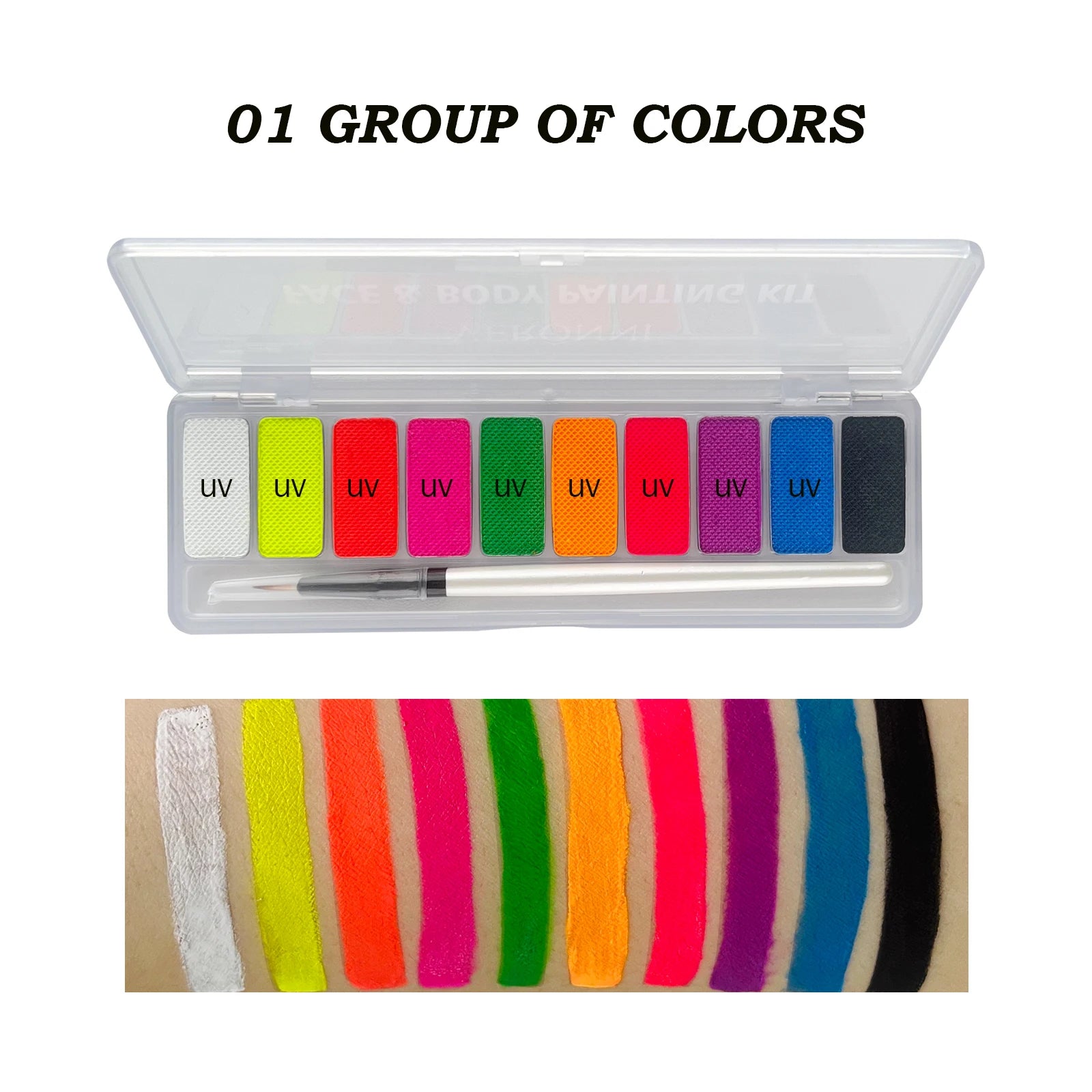 Coven Collections Glow-in-the-Dark UV Face & Body Paint Palette